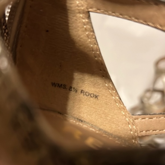 Strappy python print gladiator like heels - Picture 5 of 6